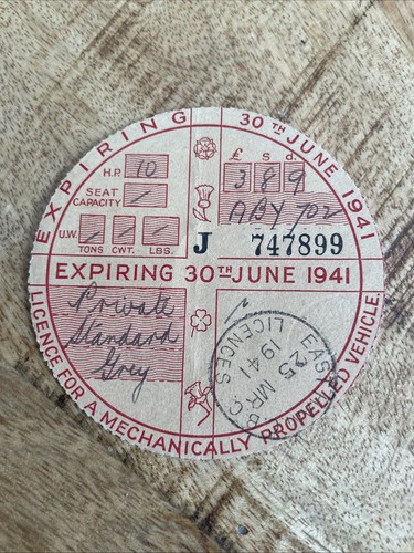Vintage old tax - old, disc