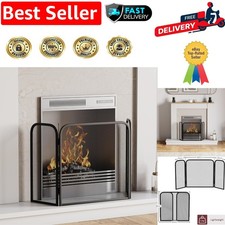 Elegant Black 3-Panel Folding