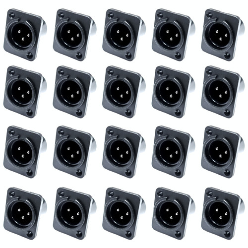 20pcs xlr male chassis - xlr,