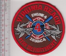Fire Boat Virginia Virginia Beach Fire Department Engine 4 & Zodiac 4 NO TARIFF