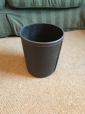 Brown Faux leather wastepaper basket