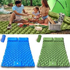 Inflatable double camping mat - inflatable,