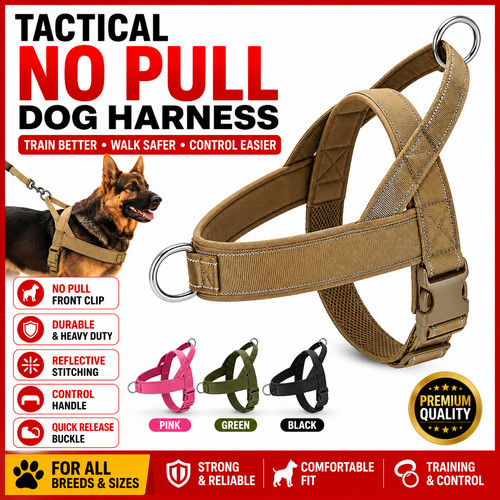 Tactical pull dog harness - tactical,