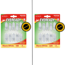 Eveready G9 Halogen 10-Pack 25W/40W Warm White Oven & Kitchen Bulbs