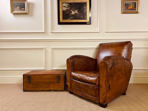 Antique mahogany trunk - mahogany,