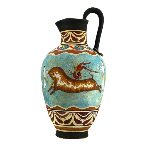 Bull leaping fresco - leaping,