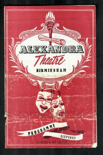 Alexandra theatre programme - theatre,