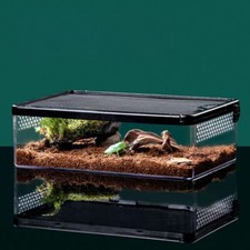 New Acrylic Reptile Breeding Box Spider Lizard Amphibian Leak-proof Pet Habitat