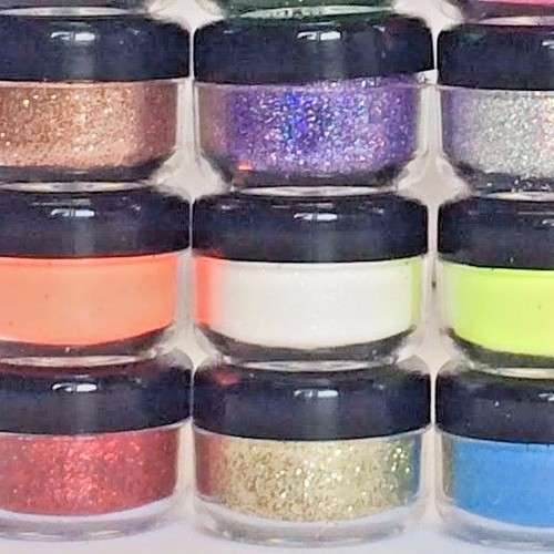 Mermaid effect glitter pots - effect,