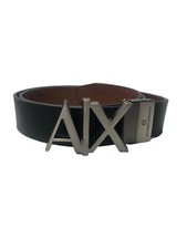 Mens Armani Leather Belt Suitable For 32 to 34 Waist(mv05814)black Reversible