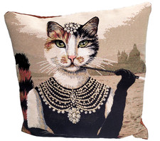 Cat Tapestry Cushion •
