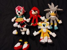 Bundle Of Sonic The Hedgehog Plush Toys (Sonic, Knuckles, Amy etc.)