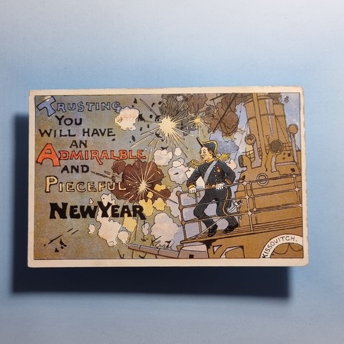 Comic postcard c1905 admiral - comic,