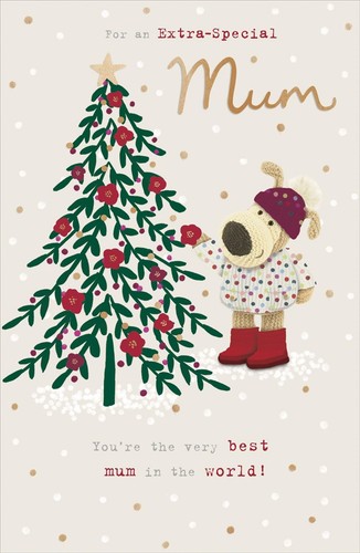 Boofle near xmas tree mum - near,