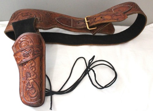 Tooled leather men western - tooled, men's