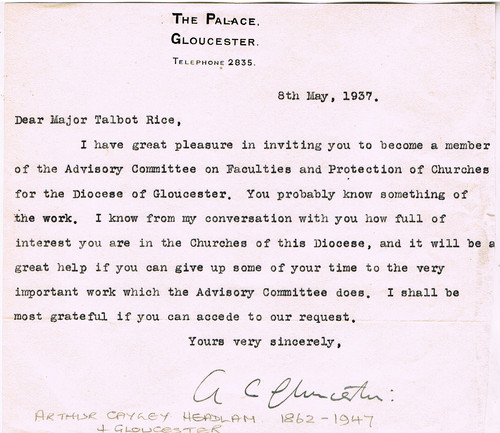 1937 letter arthur cayley - letter:,