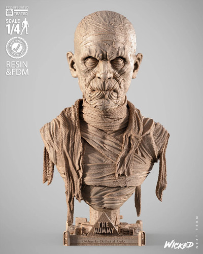 Printed 16k resin the mummy - printed,