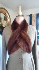 Real Fur Mink Sable Neck Warmer Vintage