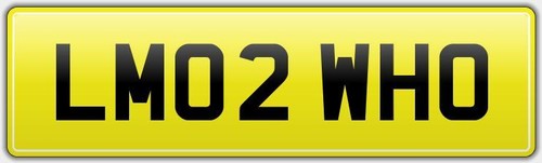 Limo reg number - number, plate
