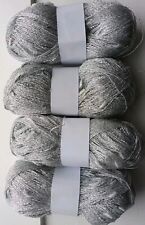Silver Metallic Yarn Ideal For