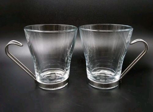 Italian tempered glass mugs - glass,