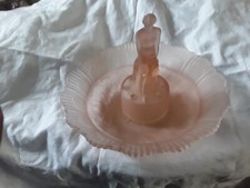 ART DECO SOWERBY PINK FROSTED