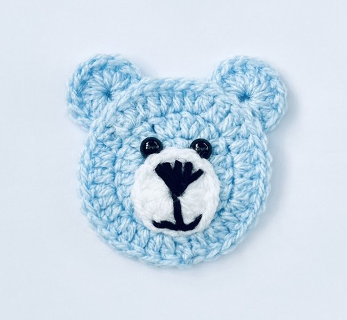 Crochet teddy bear applique - crochet,