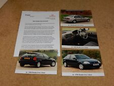 HONDA CIVIC 3DR/4DR PRESS RELEASE & PHOTOS - (UK) new models 11 August 1995