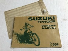 Genuine Suzuki TM400R Owners Handbook Manual & Wallet 