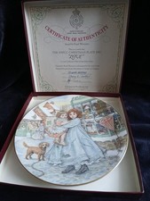 NSPCC Christmas Plate 1987 Royal Albert Bone China LOVE
