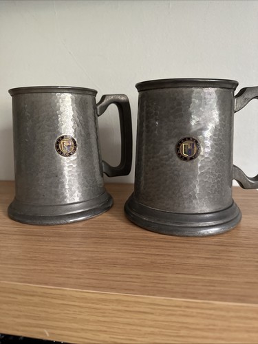 Pair vintage craftsman - craftsman, pewter