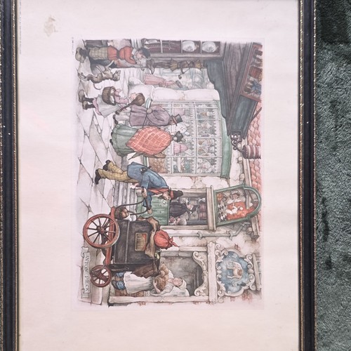 Anton pieck framed landscape - framed,