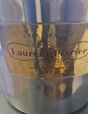 Extra Large Laurent Perrier Champagne Ice Bucket with Luxury leather handle