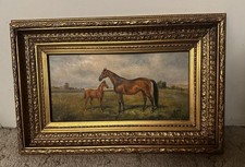 Antique G. Roy Oil Painting -