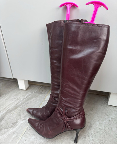 Women burgundy leather - women’s,