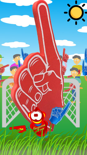 Gladiator foam pointy finger - pointy,