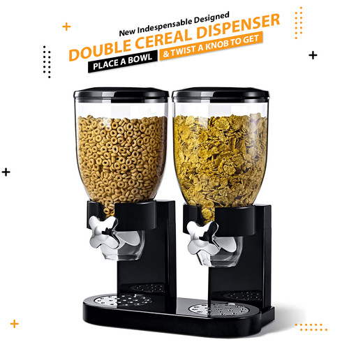 Double cereal dispenser dry - cereal,