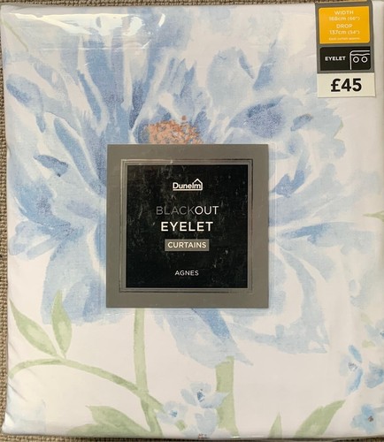 Dunelm agnes blue floral - blue,