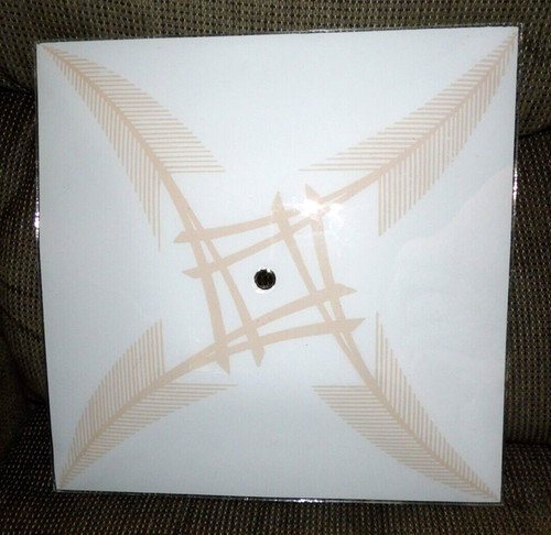 1950s square glass white - 1950s,