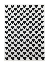 Embossing Folder  -  6" x 4" - HEARTS - Love - Valentine - Wedding - Crafts