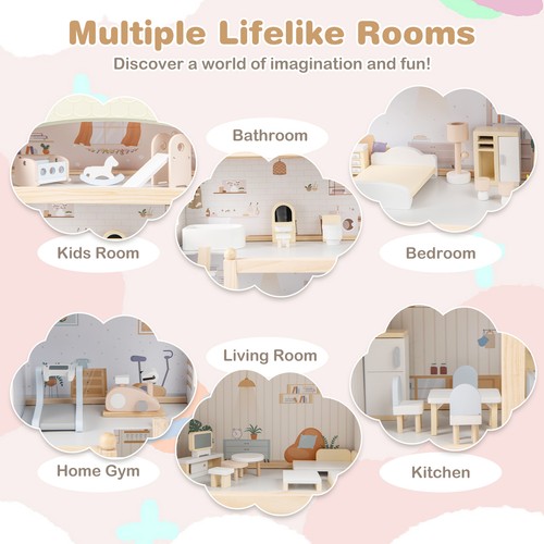 Dollhouse kids diy pretend - dollhouse,