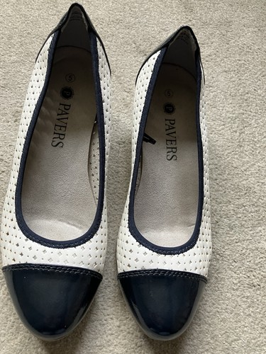 Pavers womens white navy - pavers, white/navy
