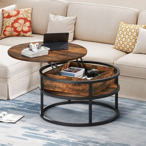 Brown round lift - round,