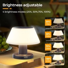 Outdoor Table Lamp Solar Powered Garden Patio Lights Waterproof Desk Light Neu