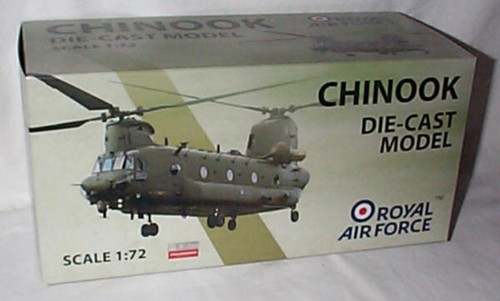 Raf chinook scale diecast - raf, 1:72