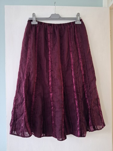 Damart flared skirt purple - damart,