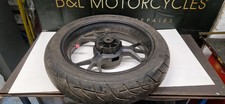 WK ZS125 2017 Rear Wheel - Used, Tyre Perished, Bearings Need Replacing