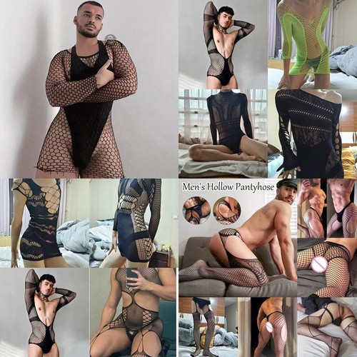 Sexy men fishnet dress - sexy,