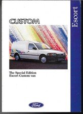 Ford Escort Custom Van Mk5 Limited Edition 1992 UK Market Sales Brochure 40 60