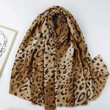 New Ladies Leopard Print Scarf